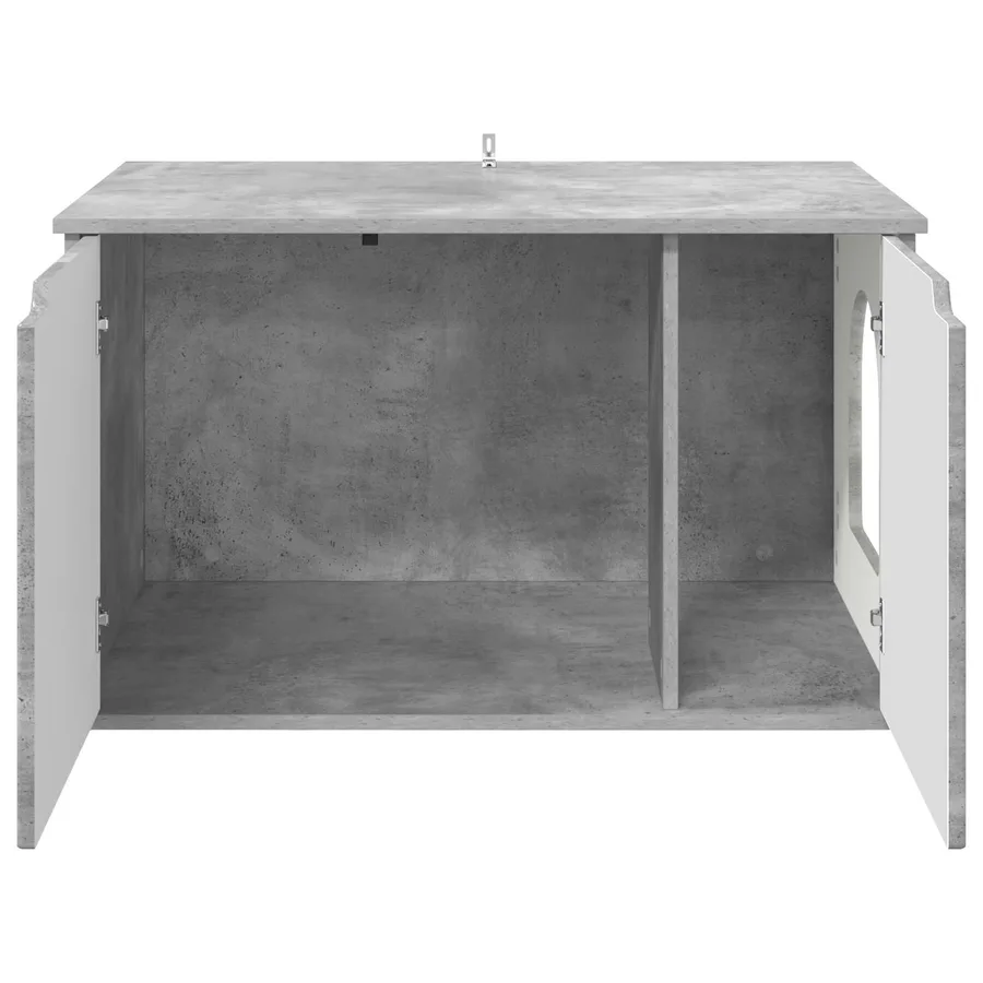 Maison pour chat Béton 85 x 55 x 50,5 cm Bois d'ingénierie - 6
