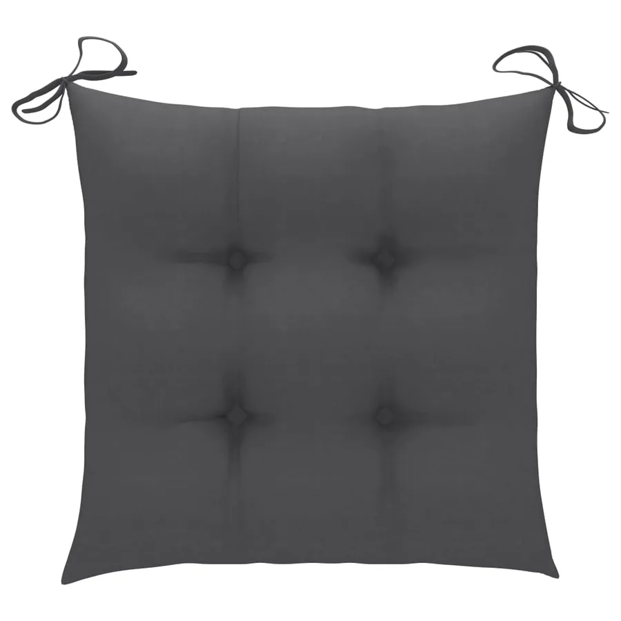 Ensemble à manger d'extérieur pliable 5pcs avec coussins Bambou - 11