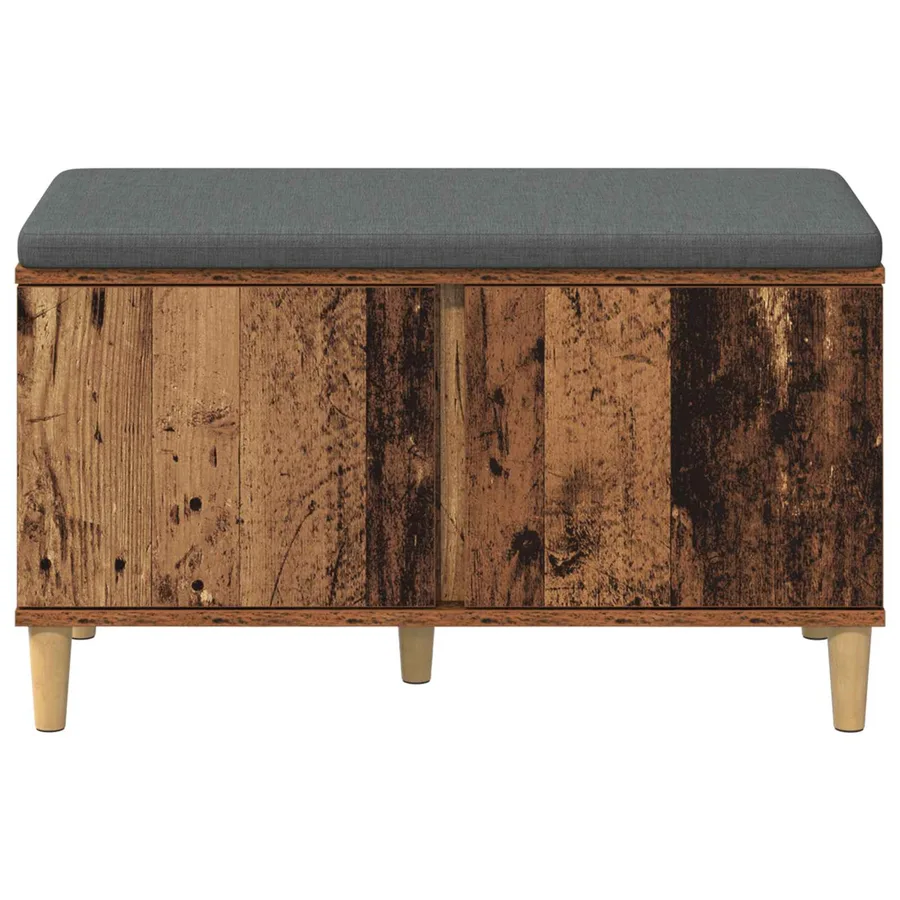 Banc d'entrée avec coussin Bois ancien 80 x 38 x 46 cm - 6