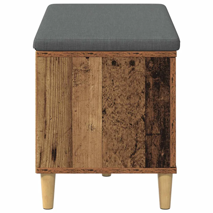 Banc d'entrée avec coussin Bois ancien 80 x 38 x 46 cm - 7