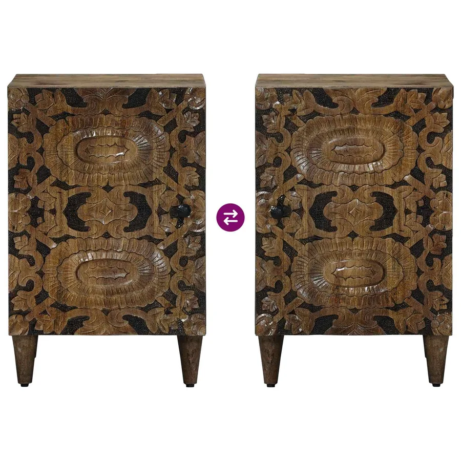 Ensemble de mobilier de salle de bain avec tiroir 5 pcs Marron - 16