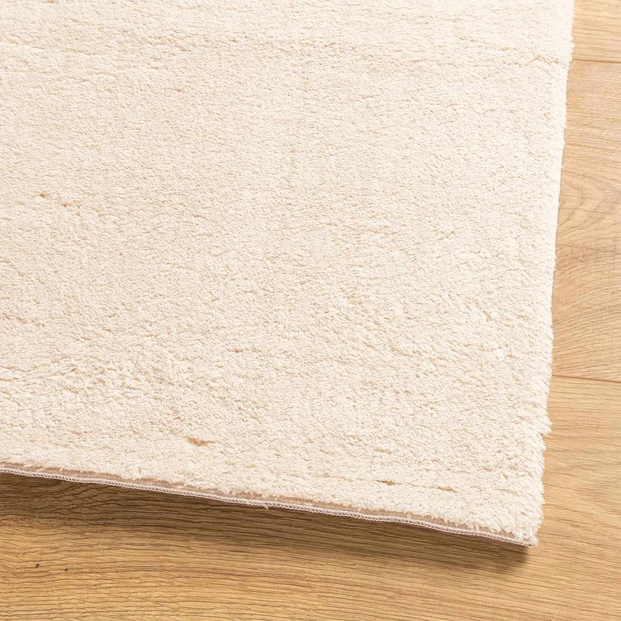 Tapis doux à poils moyens et lavable HUARTE Beige 80 x 300 cm - 7