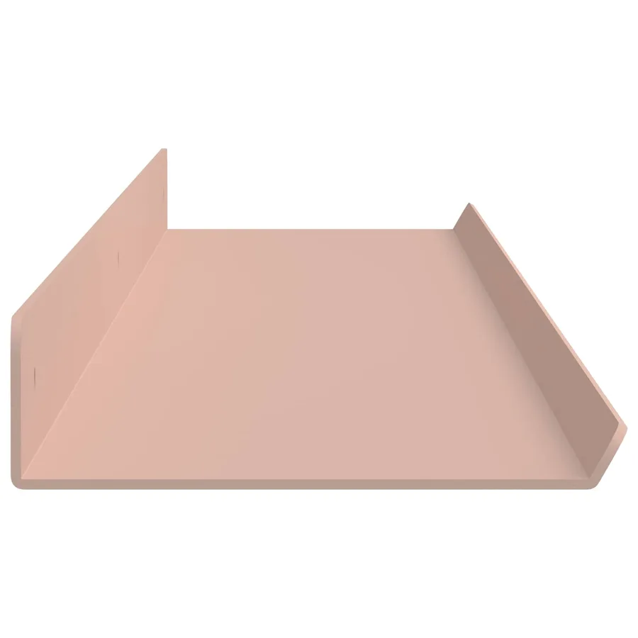 Étagère flottante 2 pcs Rose 100 x 9 x 2,5 cm Acier - 6