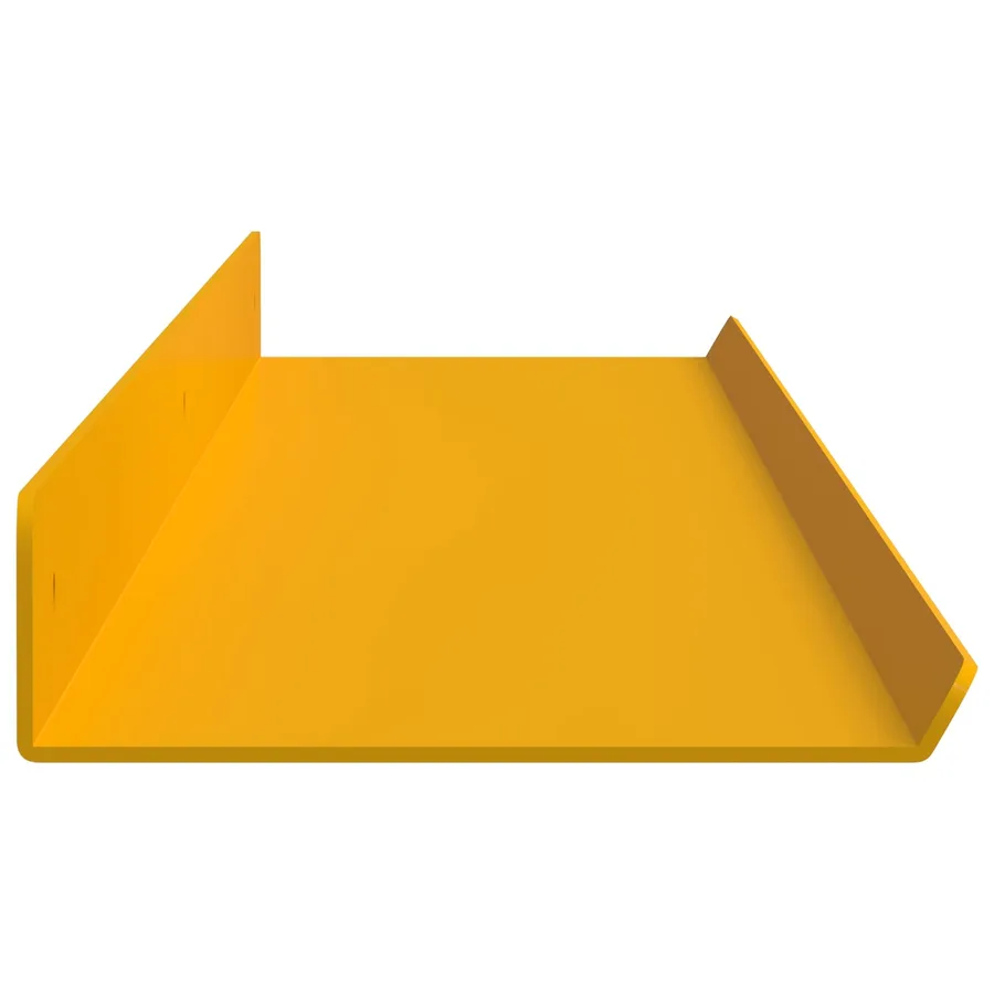 Étagère flottante 2 pcs Jaune moutarde 100 x 9 x 2,5 cm Acier - 6