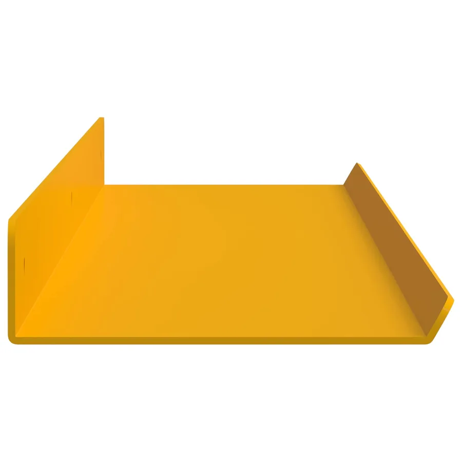 Étagère flottante 2 pcs Jaune moutarde 80 x 9 x 2,5 cm Acier - 6