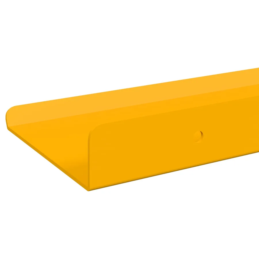 Étagère flottante 2 pcs Jaune moutarde 80 x 9 x 2,5 cm Acier - 7