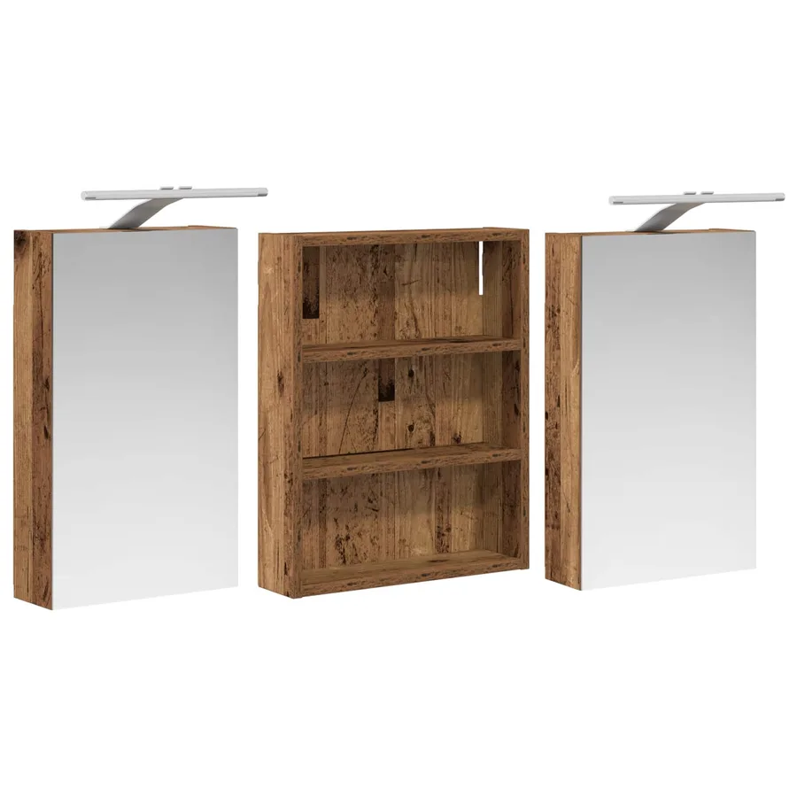 Ensemble de Meubles de Salle de Bain 3 pcs 100 x 10,5 x 50 cm - 5