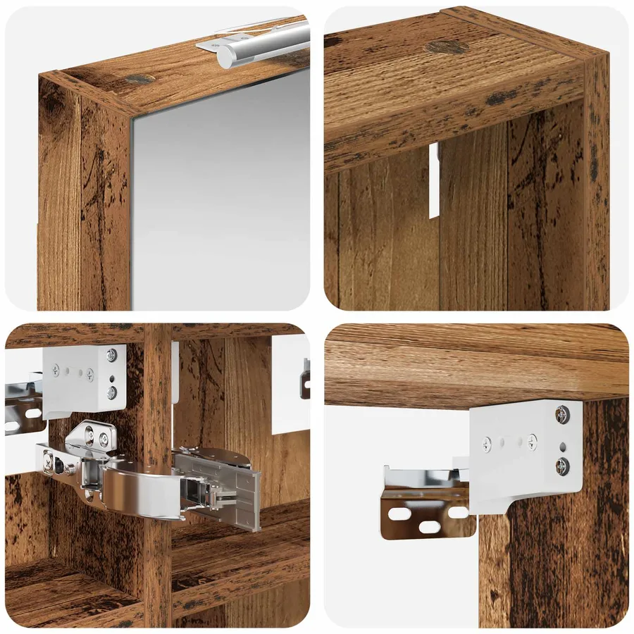 Ensemble de Meubles de Salle de Bain 3 pcs 100 x 10,5 x 50 cm - 8