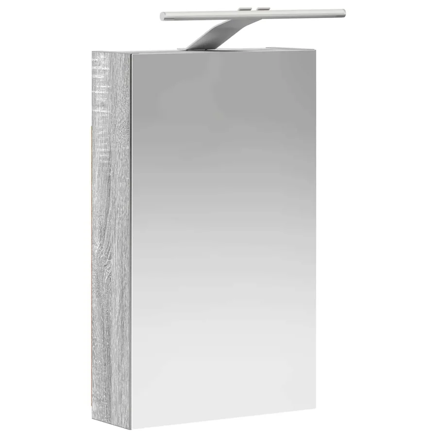 Armoire Miroir de Salle de Bain Gris Sonoma 30 x 10,5 x 50 cm - 5