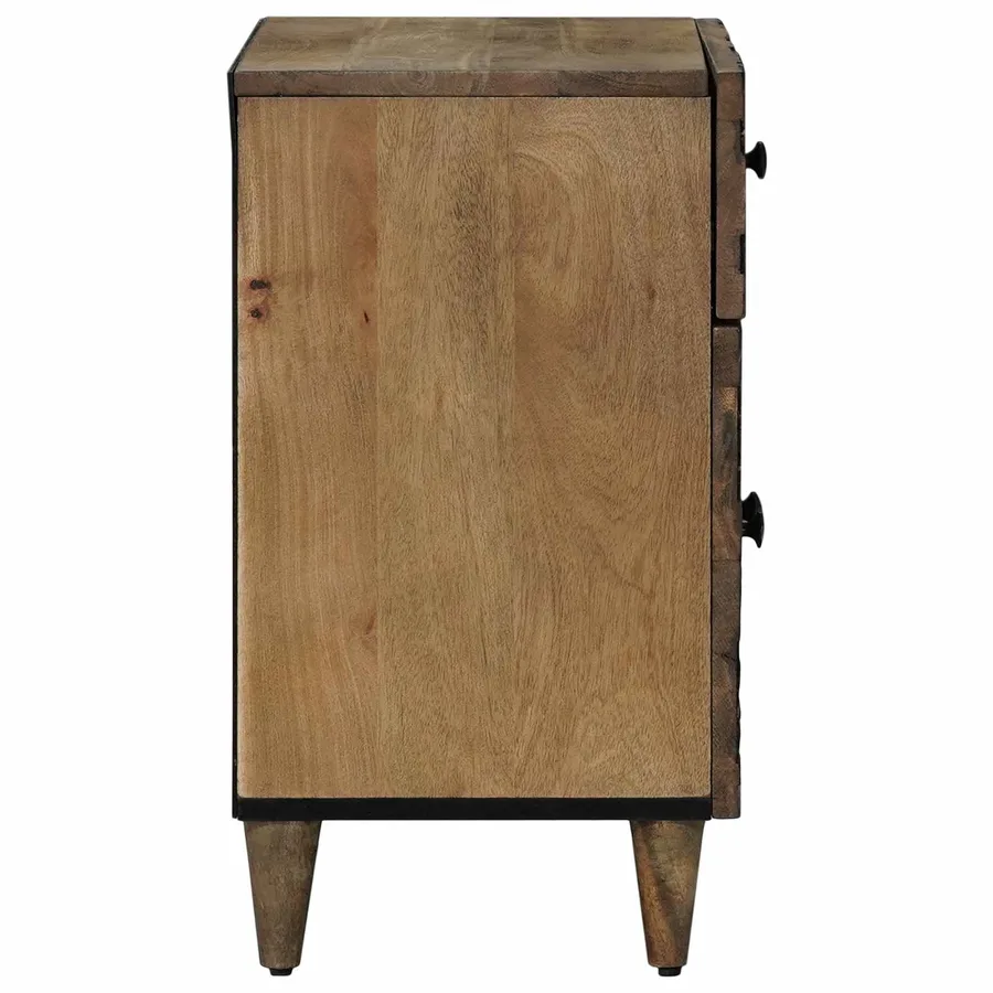 Armoire de lit Marron 50 x 33 x 60 cm Bois de mangue massif - 4