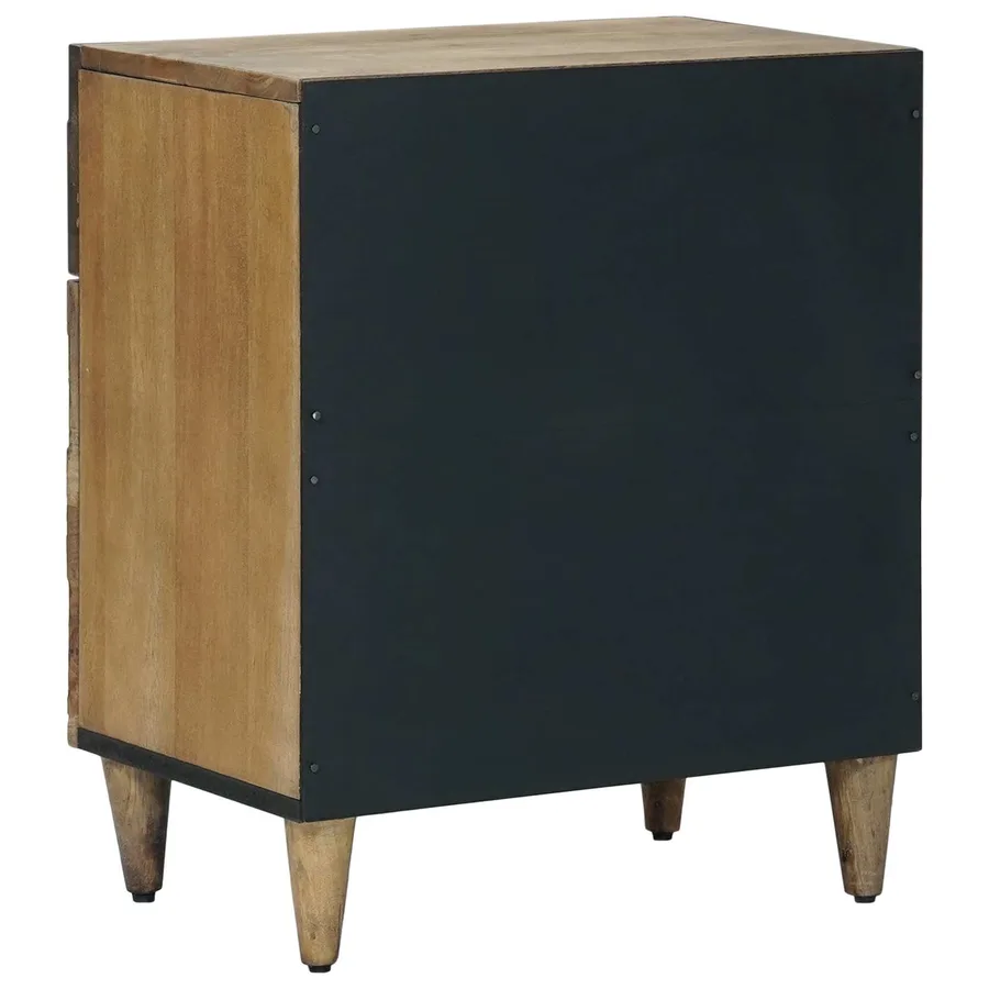 Armoire de lit Marron 50 x 33 x 60 cm Bois de mangue massif - 5