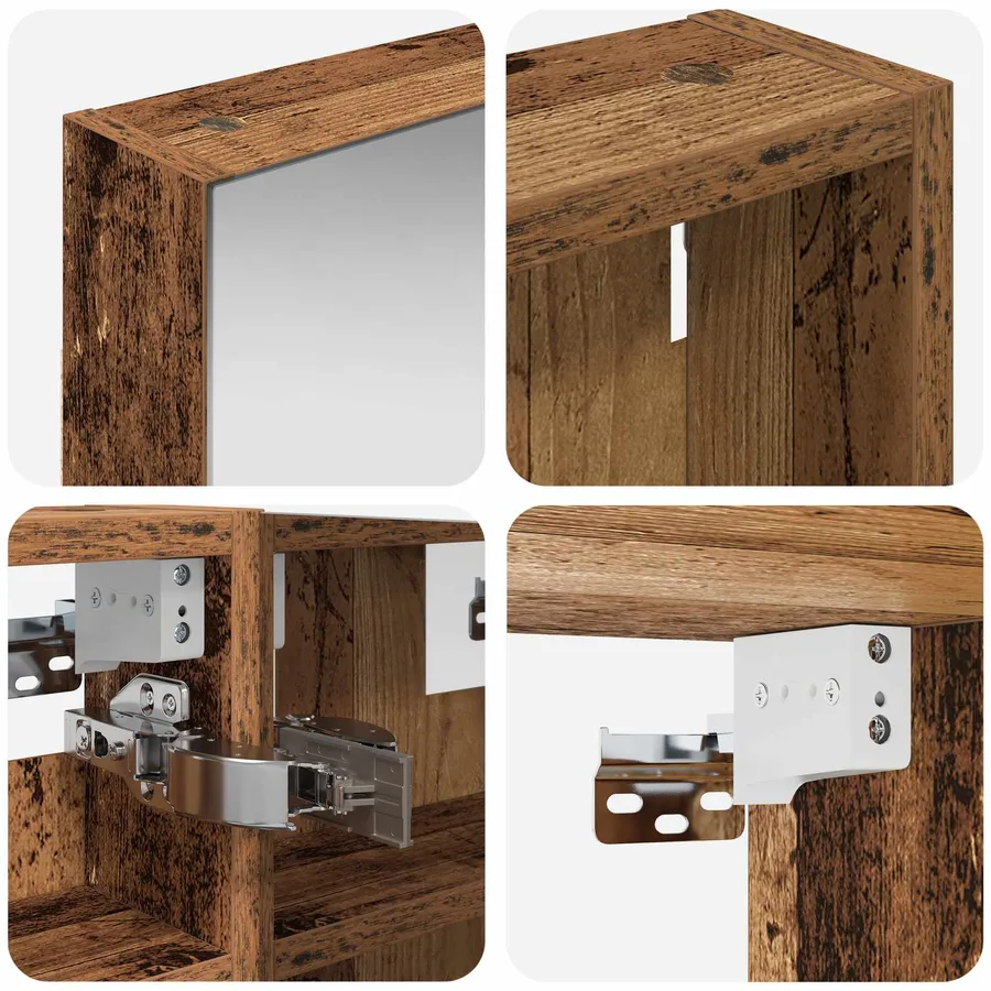 Ensemble de Meubles de Salle de Bain 3 pcs 80 x 10,5 x 50 cm - 10