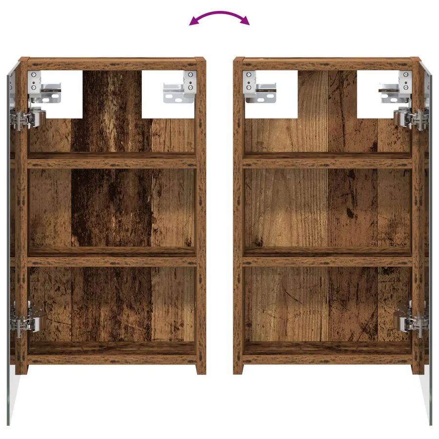 Ensemble de Meubles de Salle de Bain 3 pcs 80 x 10,5 x 50 cm - 11