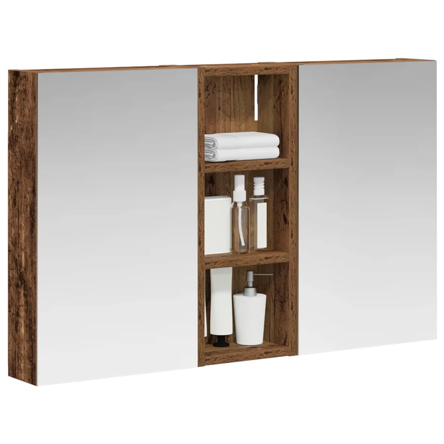 Ensemble de Meubles de Salle de Bain 3 pcs 80 x 10,5 x 50 cm - 3