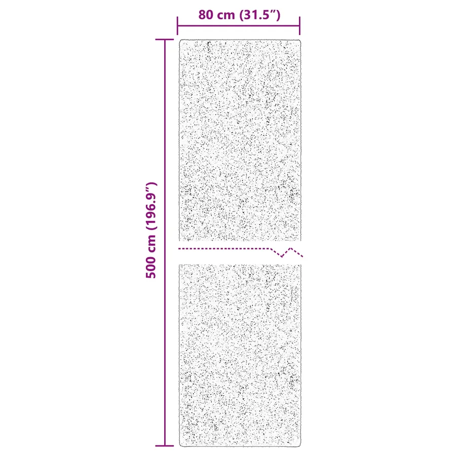 Tapis doux à poils moyens et lavable HUARTE Vert forêt - 8