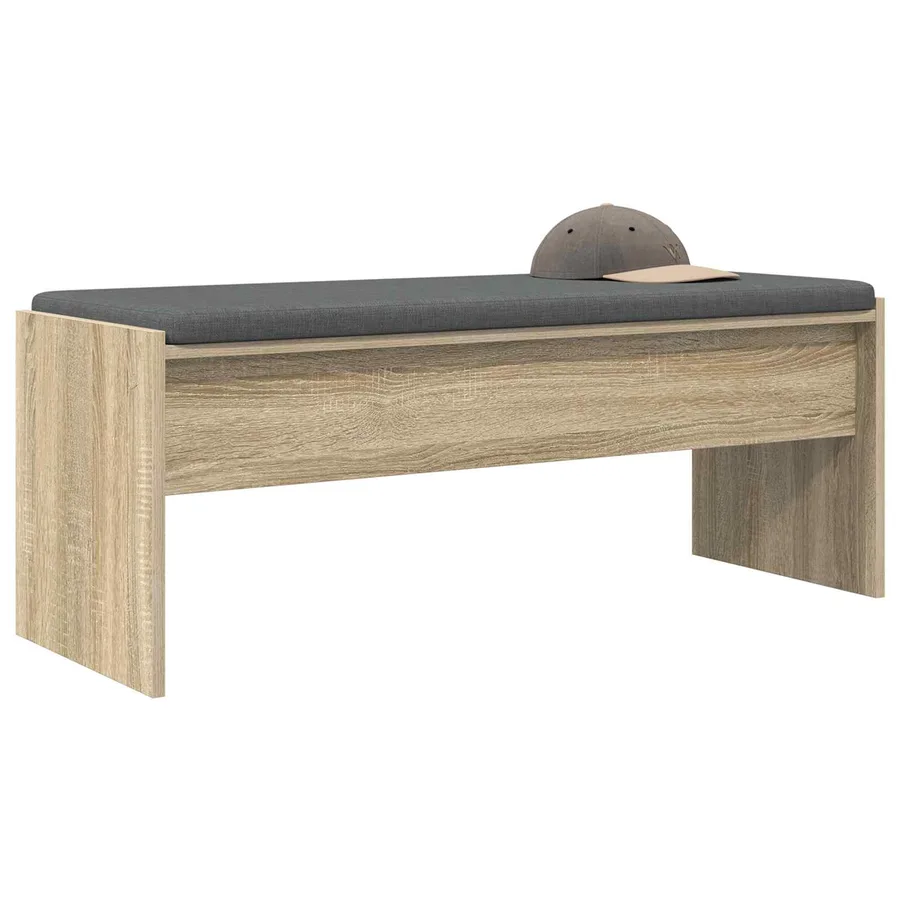 Banc d'entrée avec coussin Chêne Sonoma 103 x 38 x 40 cm - 3