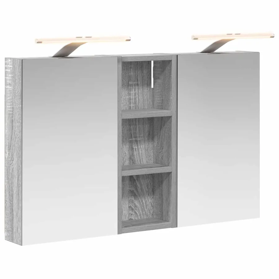 Ensemble de Meubles de Salle de Bain 3 pcs 80 x 10,5 x 50 cm - 2