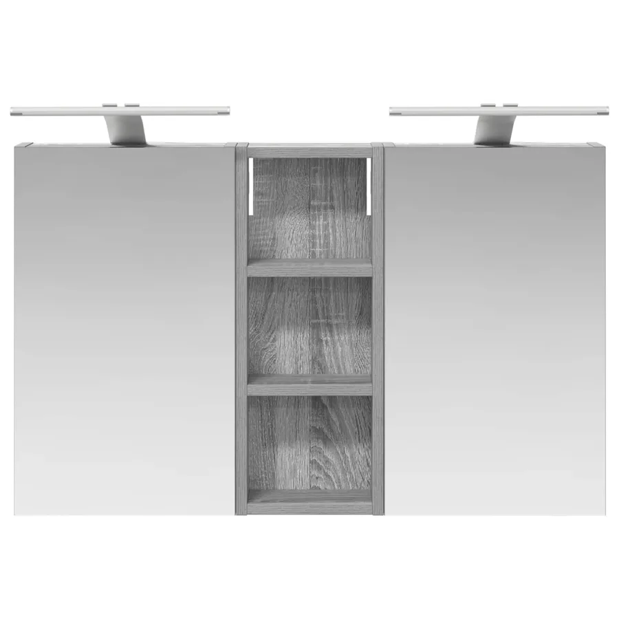 Ensemble de Meubles de Salle de Bain 3 pcs 80 x 10,5 x 50 cm - 6