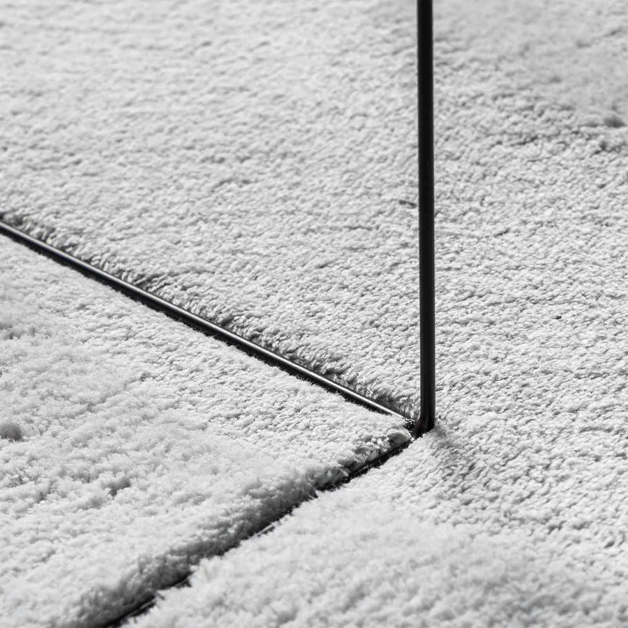 Tapis doux à poils moyens et lavable HUARTE Gris 80 x 300 cm - 5