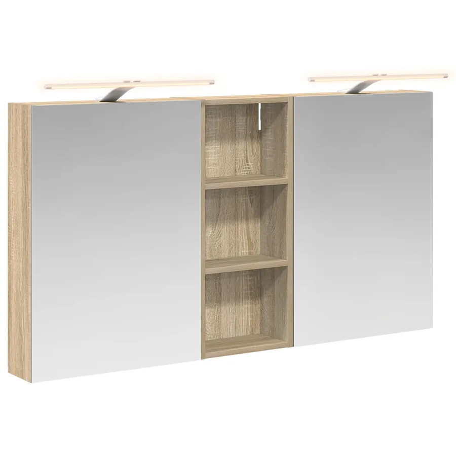 Ensemble de Meubles de Salle de Bain 3 pcs 130 x 14,5 x 70 cm - 2