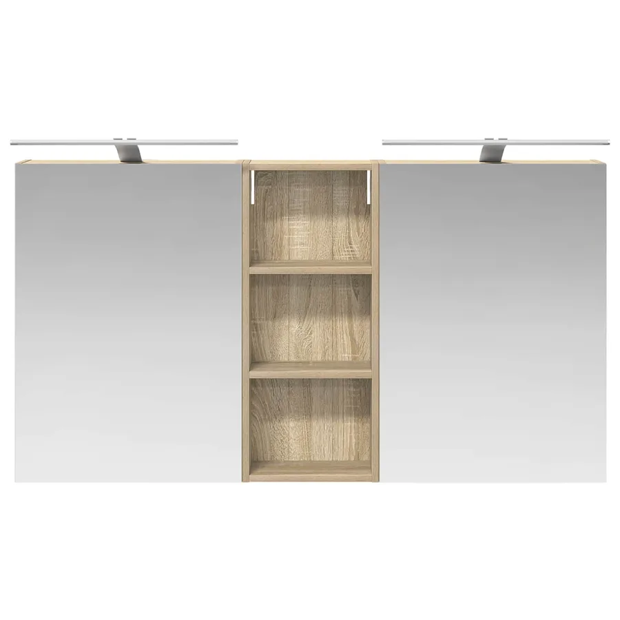 Ensemble de Meubles de Salle de Bain 3 pcs 130 x 14,5 x 70 cm - 6