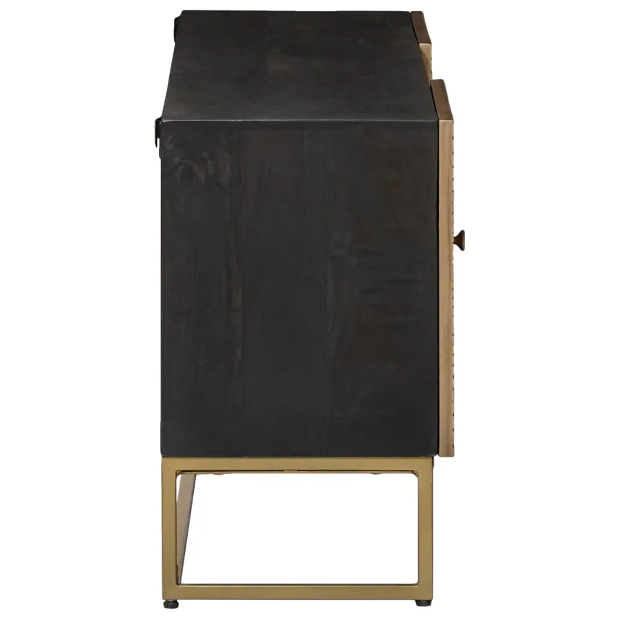 Meuble TV avec tiroir avec étagère Laiton 105 x 30 x 50 cm - 4