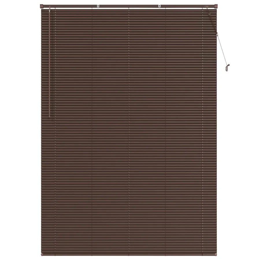 Store Vénitien Marron foncé avec motif 213 x 160 cm 25 mm PVC - 2