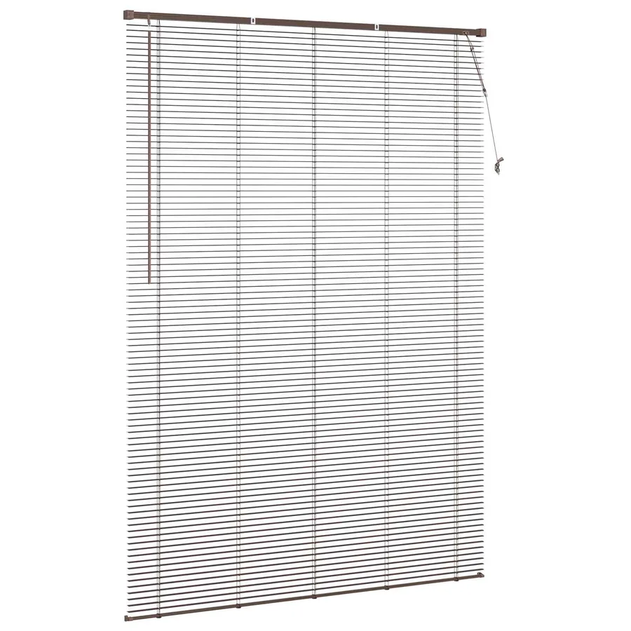 Store Vénitien Marron foncé avec motif 213 x 160 cm 25 mm PVC - 5