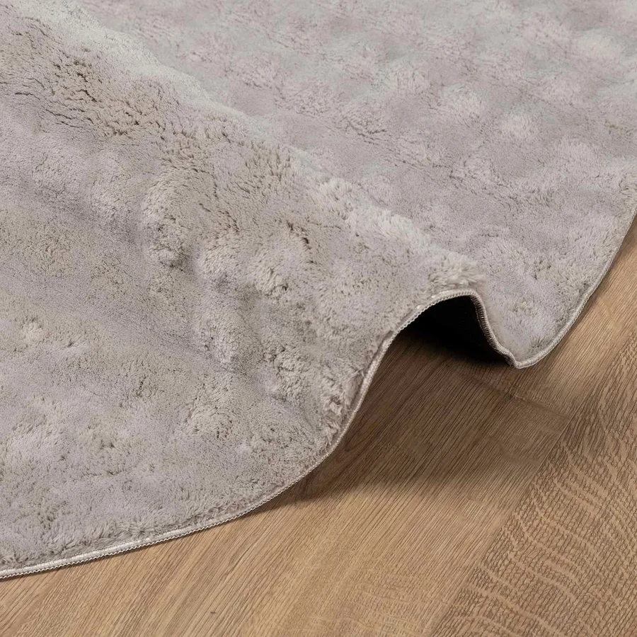 Tapis de surface Rond SIROLO Sable Ø 160 CM Polyester - 5