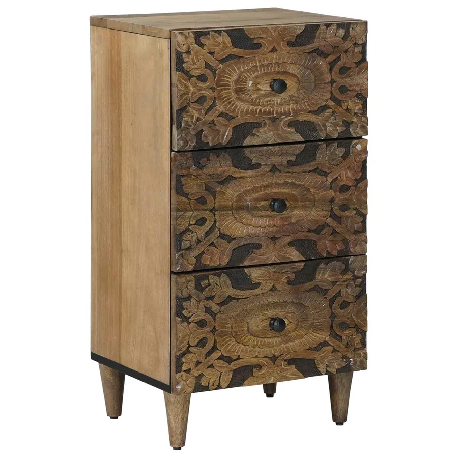 Buffet Marron 40 x 33,5 x 75 cm Bois de mangue massif
