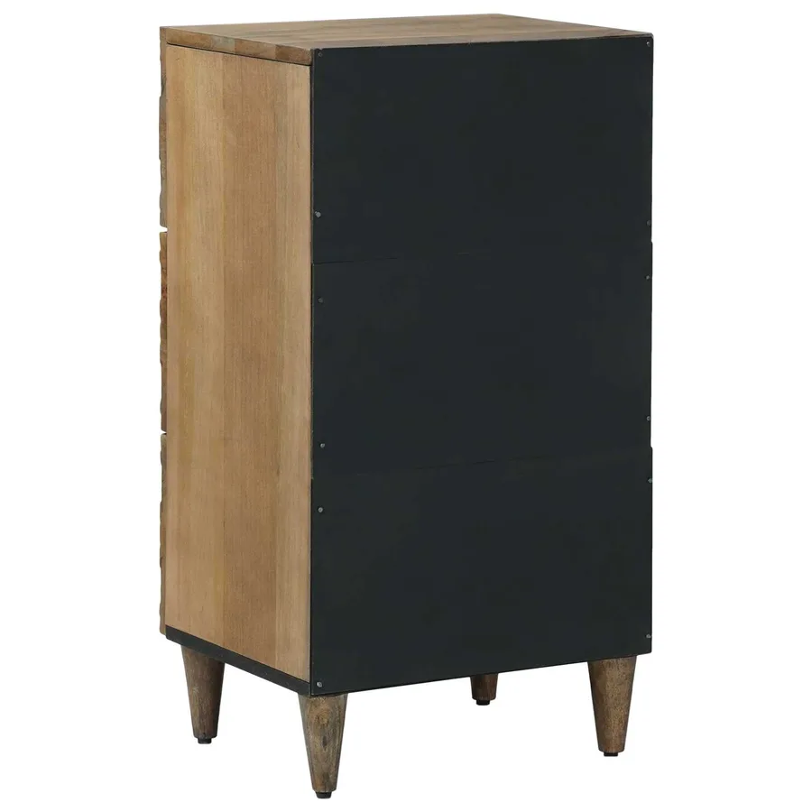Buffet Marron 40 x 33,5 x 75 cm Bois de mangue massif - 5