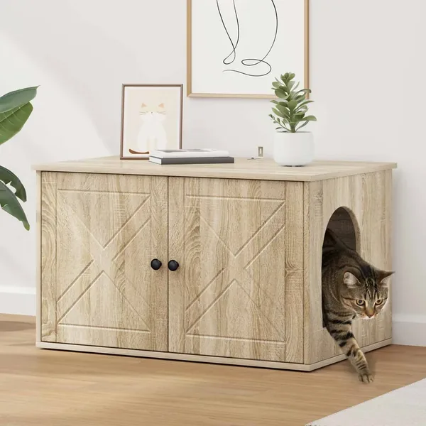 Maison pour chat Sonoma 85 x 55 x 50,5 cm Bois d'ingénierie
