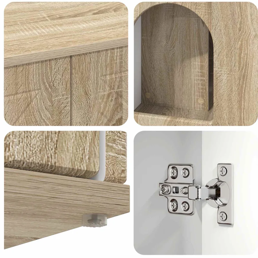 Maison pour chat Sonoma 85 x 55 x 50,5 cm Bois d'ingénierie - 10