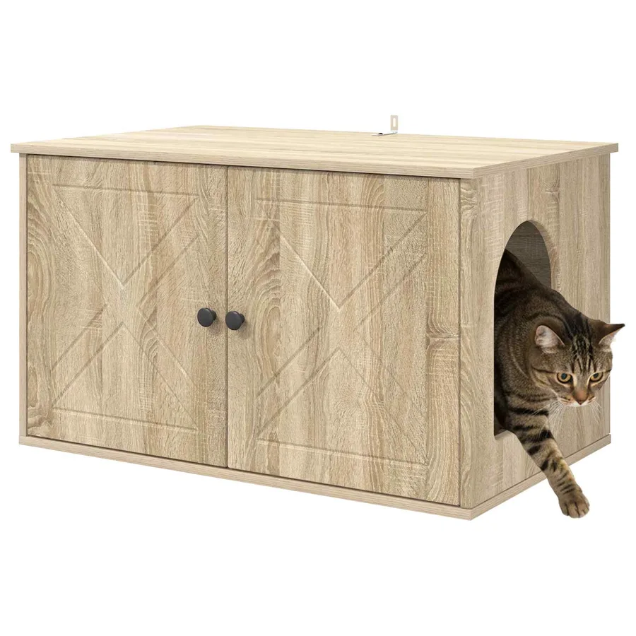 Maison pour chat Sonoma 85 x 55 x 50,5 cm Bois d'ingénierie - 3