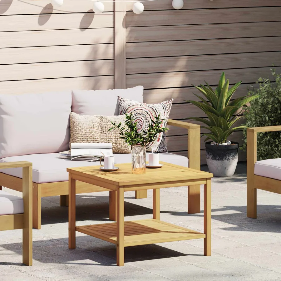 Table d'appoint Huile Naturelle 60 x 60 x 45 cm
