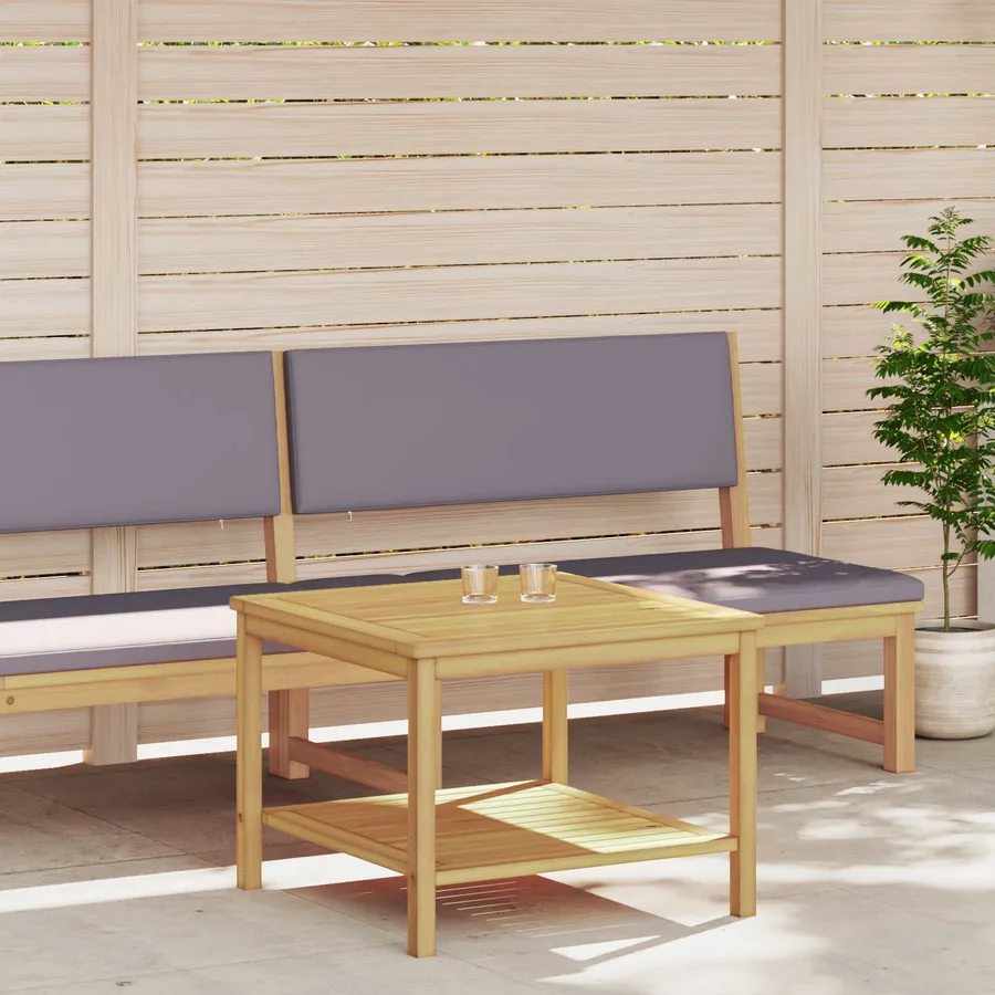 Table d'appoint Huile Naturelle 60 x 60 x 45 cm - 3
