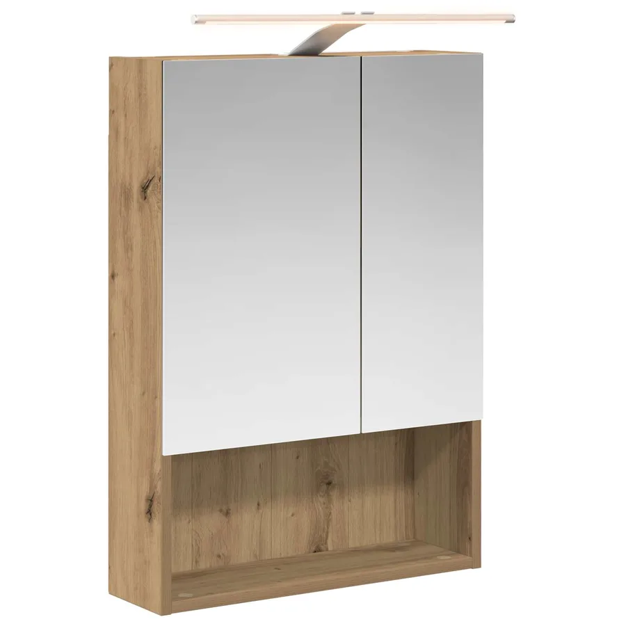 Armoire Miroir de Salle de Bain Chêne artisan 50 x 14,5 x 70 cm - 2