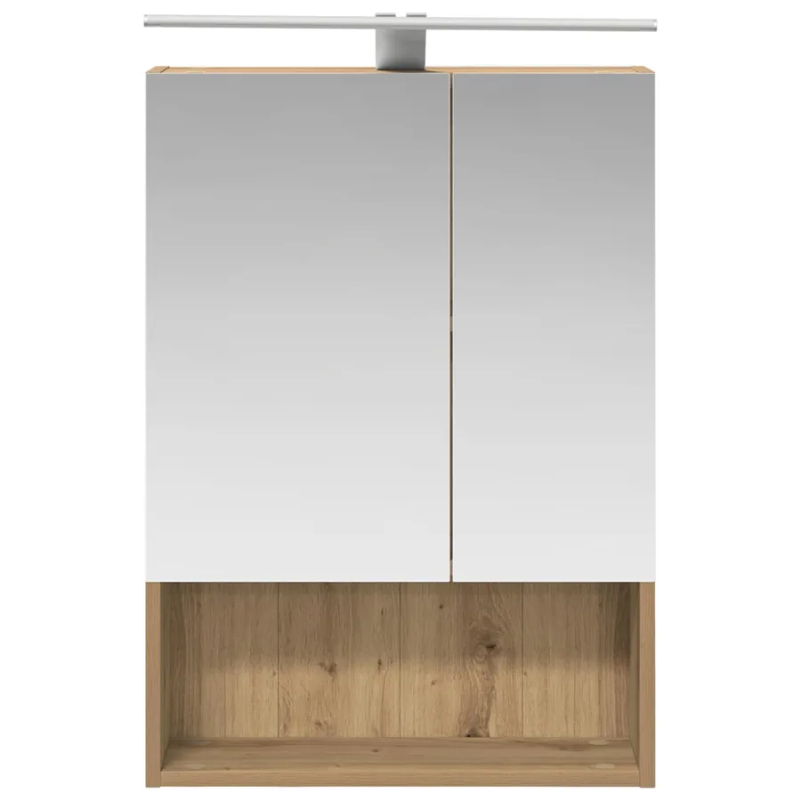 Armoire Miroir de Salle de Bain Chêne artisan 50 x 14,5 x 70 cm - 6