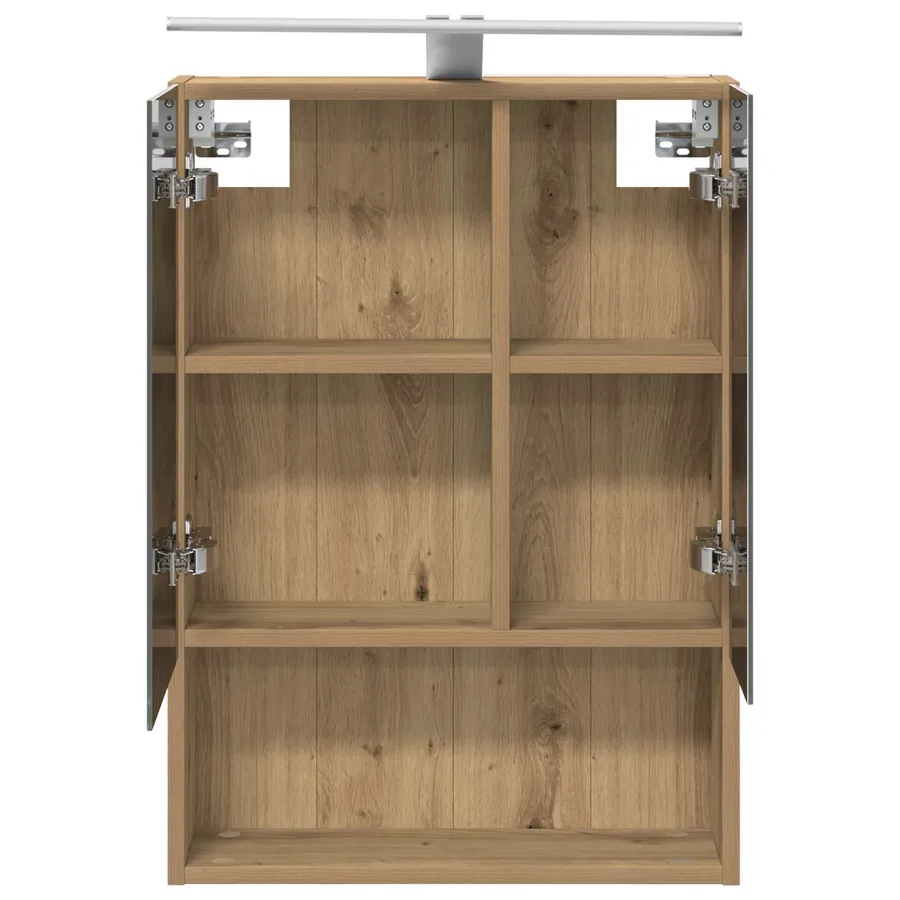 Armoire Miroir de Salle de Bain Chêne artisan 50 x 14,5 x 70 cm - 7