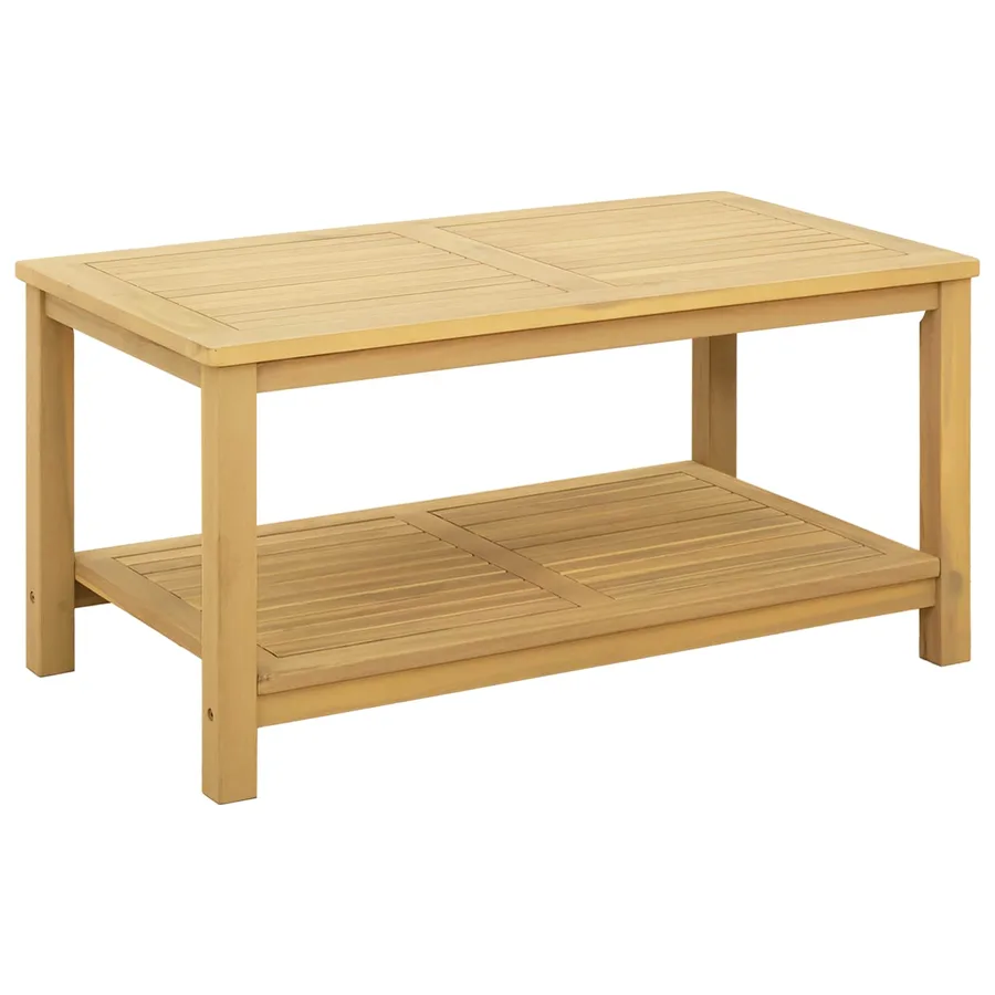 Table d'appoint Huile Naturelle 90 x 50 x 45 cm - 2