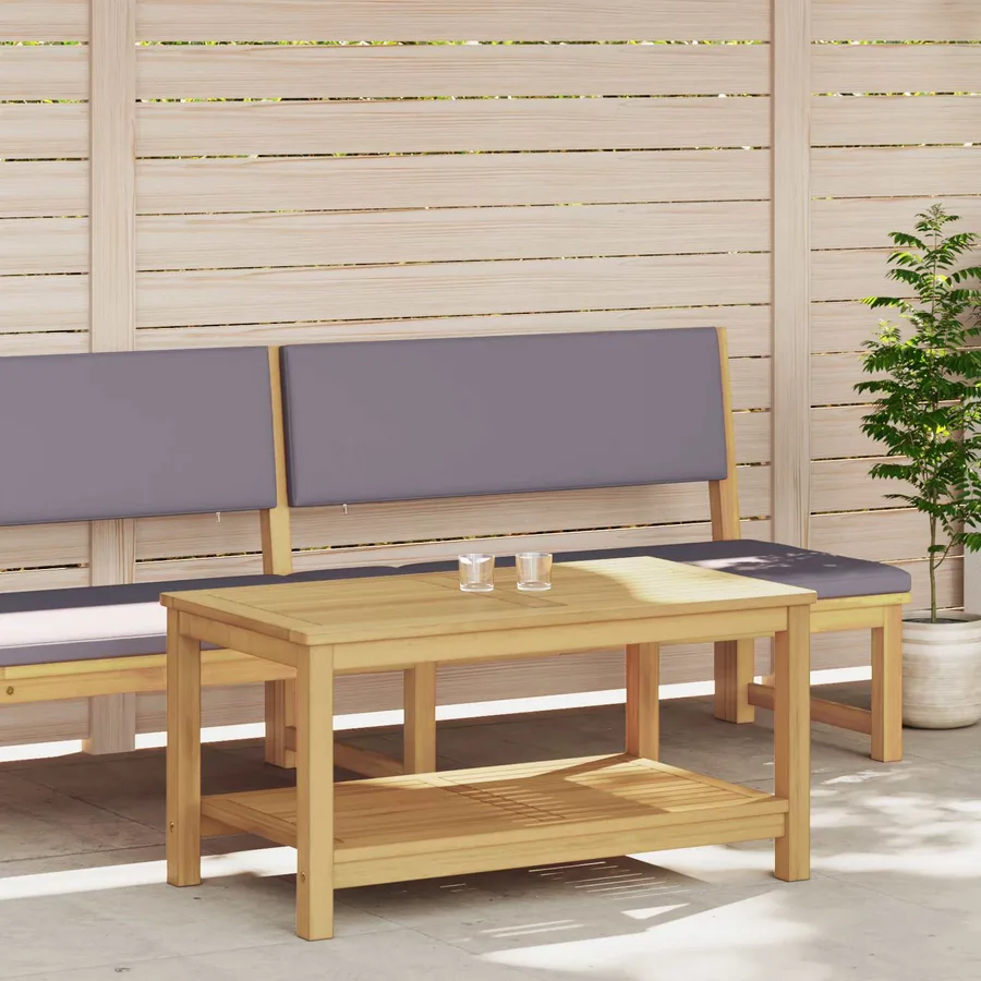 Table d'appoint Huile Naturelle 90 x 50 x 45 cm - 3