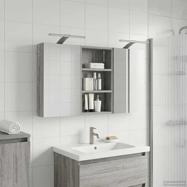 Ensemble de Meubles de Salle de Bain 3 pcs 90 x 10,5 x 50 cm