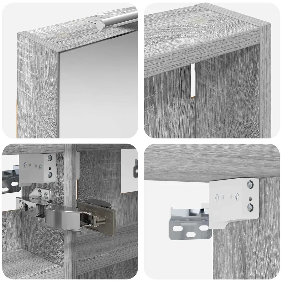 Ensemble de Meubles de Salle de Bain 3 pcs 90 x 10,5 x 50 cm - 8