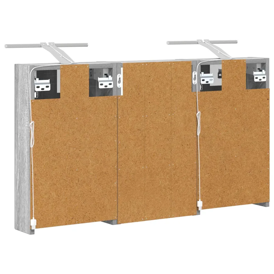 Ensemble de Meubles de Salle de Bain 3 pcs 90 x 10,5 x 50 cm - 9