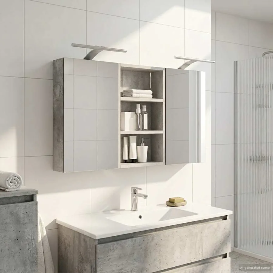 Ensemble de Meubles de Salle de Bain 3 pcs 90 x 10,5 x 50 cm
