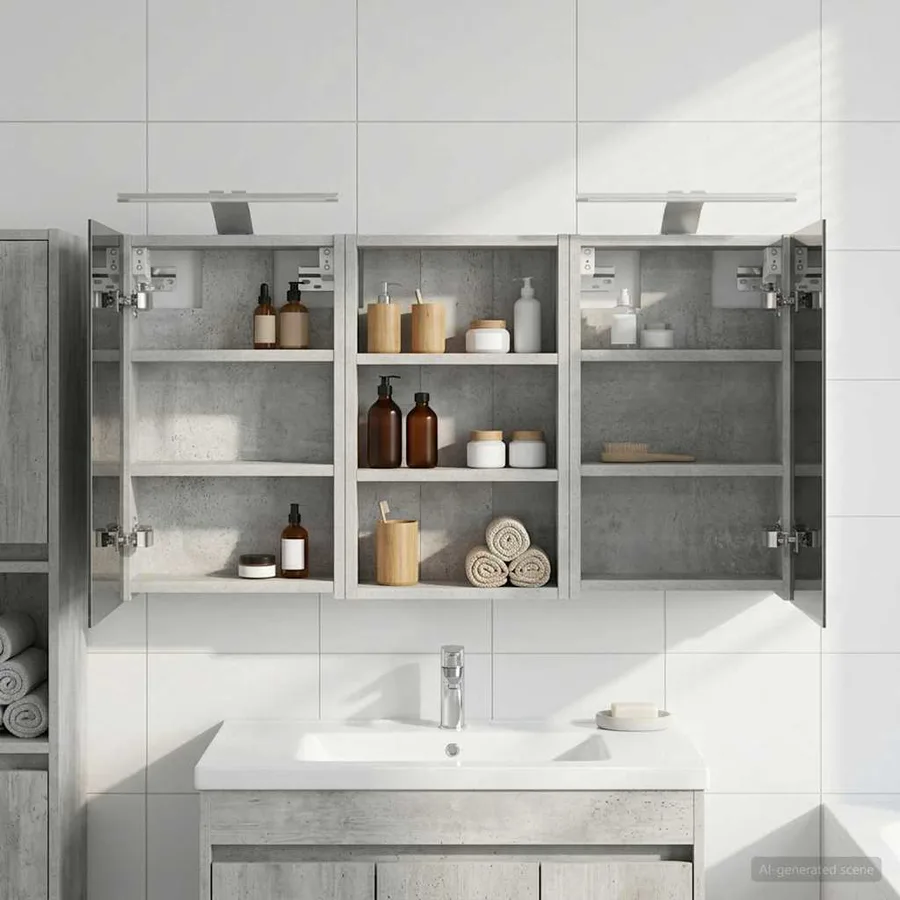Ensemble de Meubles de Salle de Bain 3 pcs 90 x 10,5 x 50 cm - 4
