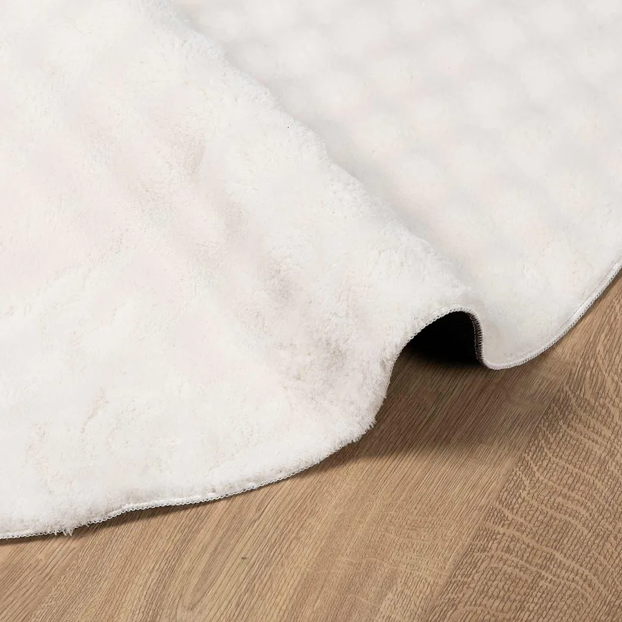 Tapis de surface Rond SIROLO Crème Ø 160 CM Polyester - 5