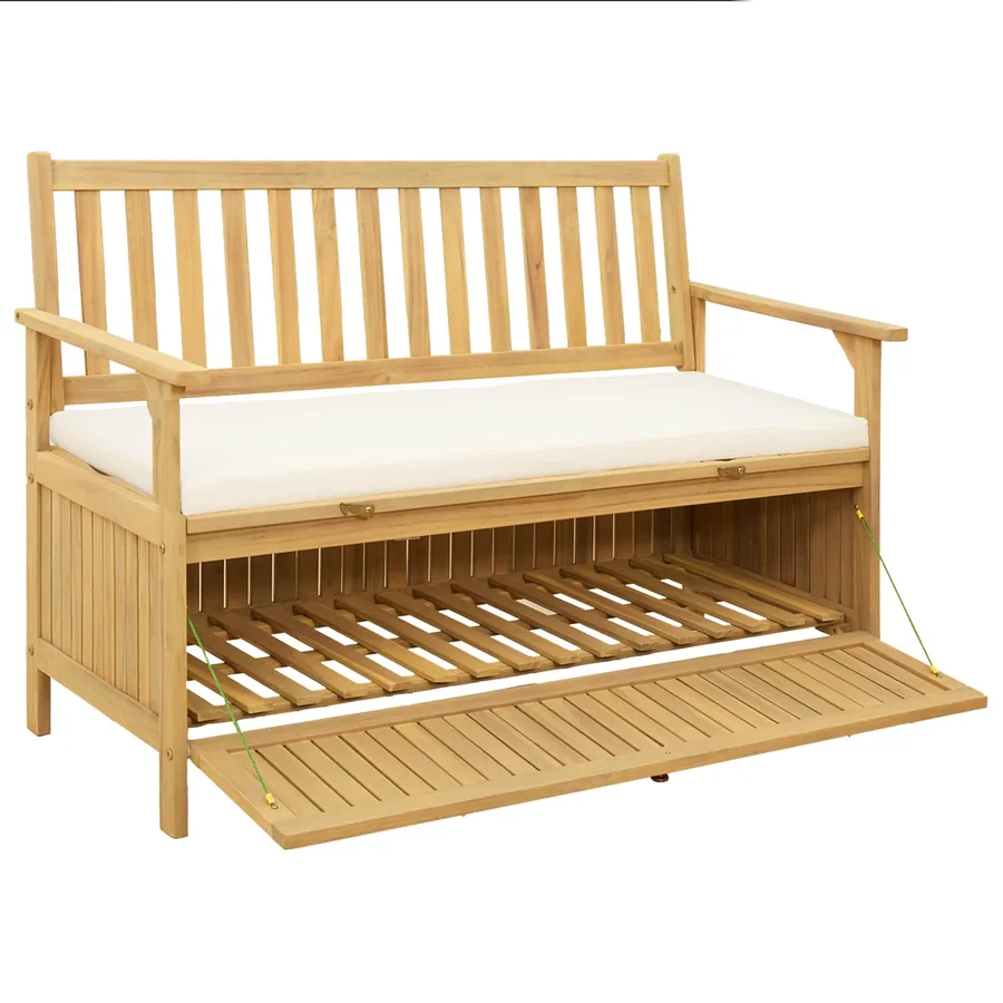 Banc de rangement 2 -Seater 120 x 63 x 84 cm Rectangulaire - 2