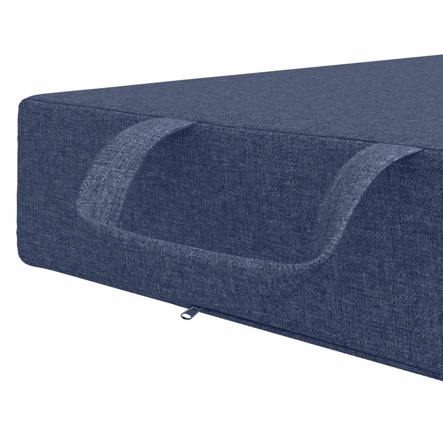 Canapé-lit pliable 90 x 63 x 45 cm Bleu - 7