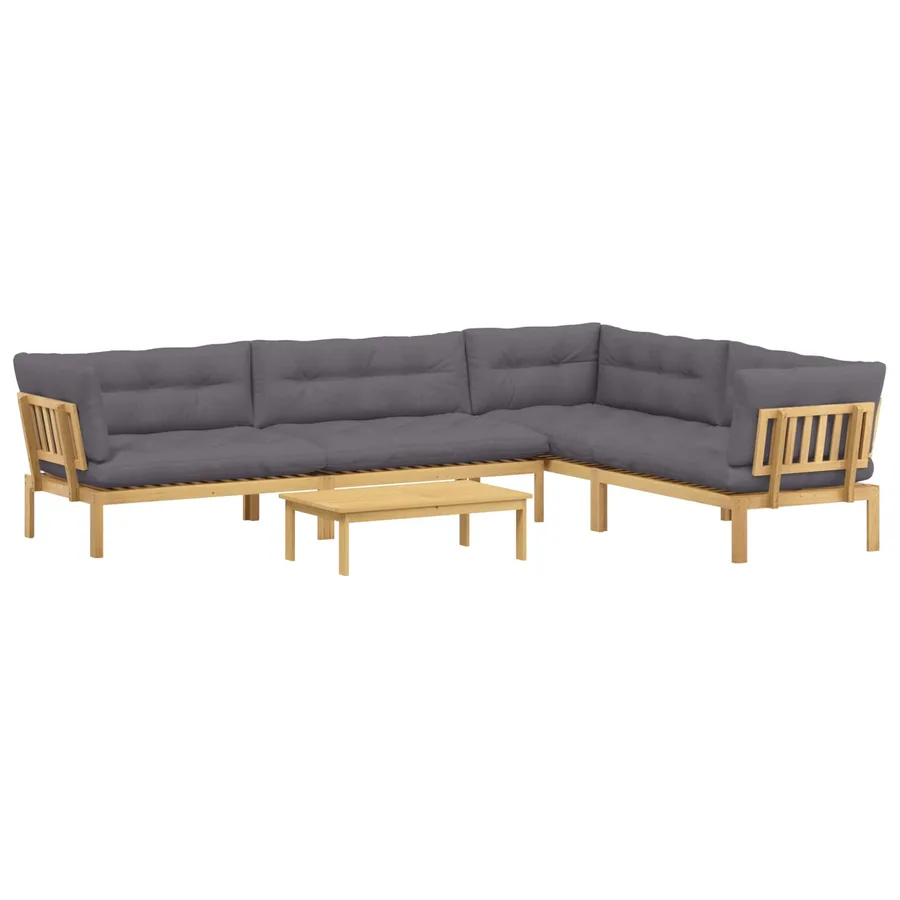 5 Pièce Unité du canapé en palette de jardin - 2